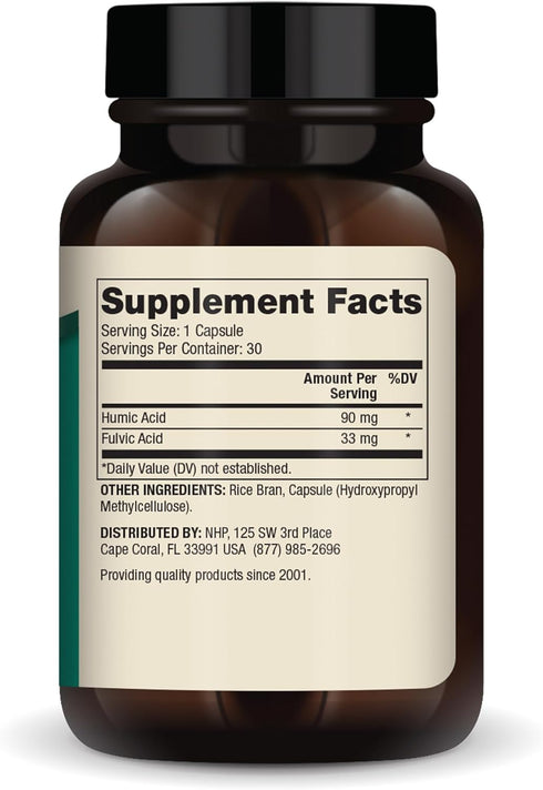 Dr. Mercola Humic Fulvic Acid Complex, 90mg Humic Acid & 33mg Fulvic Acid Per Serving, 30 Servings (30 Capsules), Dietary Supplement, Supports Hea...