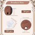 1 Box 50Pcs Wood Earring Stud Posts Wooden Earring Studs Blank Round Flat Pad Ear Studs with Ear Nuts and Loop Brown Earring Findings Posts for Je...