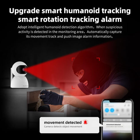 Indoor Security Camera for Home, WiFi Cameras with Phone App, Baby Monitor Dog-Cat-Pet Cameras, 2.4GHz Surveillance Cameras with Night Vision, Mot...