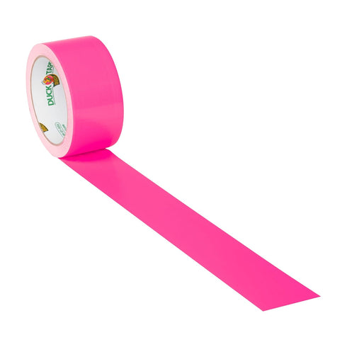 Duck Tape Colored Duct Tape, 1-7/8 Inches x 15 Yards, Neon Pink...