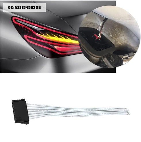 Rear Tail Light Bulb Wired Connector Plug Prewired for Mercedes-Benz W204 C180 C200 C230 C25 C300 C63 2115450328 A2115450328...