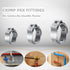 60 Pack 1/2 Inch Pex Cinch Clamp Rings, Stainless Steel PEX Crimp Ring, Single Ear Hose Clamps for PEX Tubing Pipe Fitting Connections...