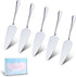 5 Pcs Pie Server Set, Stainless Steel Cake Cutter Pizza Spatula Server, Triangular Spade Pie Cutter Serving Utensils for Cutting Pizza, Cake, Pie,...