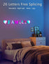 Cute Nightstand Desk Letter Lamps - Alphabet character LED Letter Lights Smart APP with Music Sync Beside Table Lamp for Bedroom Nightstand Gift R...