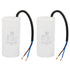 PATIKIL CBB60 60uf Running Capacitor,2Pcs AC 450V 2 Wires 50/60Hz Cylinder 105x48mm for Water Pumps, Washing Machines Motor Start...