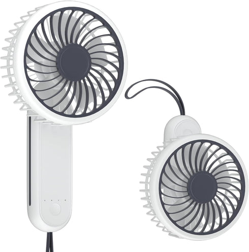 mollie 3-Inch Mini USB Rechargeable Portable Handheld Fan 3-Speeds Battery Operated Small Foldable Quiet Pocket Hand Personal Cooling Fan for Wome...