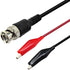 BNC Q9 to Double Alligator Clip Test Cable Probe Leads Oscilloscope Test (Pack of 2)...