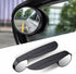 2 PCS Car Rearview Blind Spot Mirror Rain Eyebrow Integrated, 2-in-1 Carbon Fiber Rain Eyebrow Reflective Protection Shield, Adjustable Expanded V...