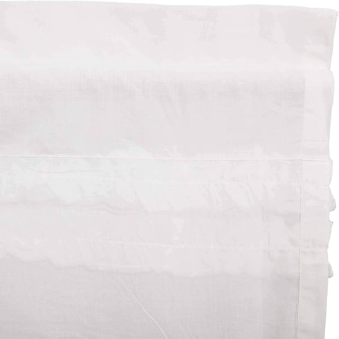 VHC Brands Farmhouse 16"x60" Valance White Rod Pocket Kitchen Window Curtains...
