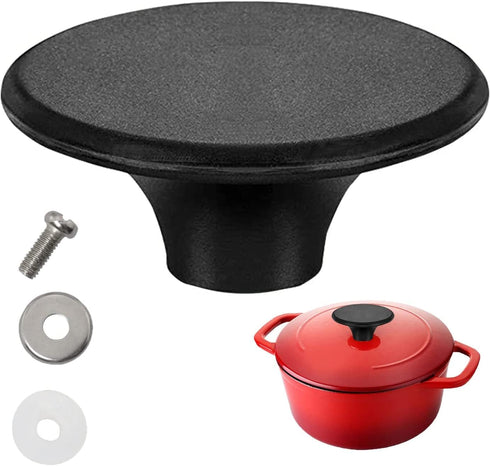 Dutch Oven Knob Compatible with Le Creuset Knob Replacement Pan, Pots Lid Handle Replacement Knob for Lodge, Aldi and Other Enameled Cast Iron Dut...
