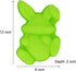 Bunny Holding Egg Cake Pan, BPA Free and Non-Stick Rabbit Silicone Bakeware Mold for Baking Easter Day Party Cake Dessert (Random Color)...