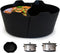 Silicone Crock pot Liners,Slow Cooker Liners,6-7 Quart Oval Reusable Crock pot Divider Insert,BPA-Free, Dishwasher Safe 2 in1(Black)...
