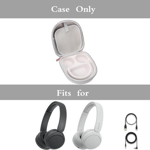 Mchoi Hard Case Suitable for Sony WH-CH520/510/JBL Tune 510BT/500BT Headphone, Waterproof Shockproof Travel Protective Case, Case Only,Gray...