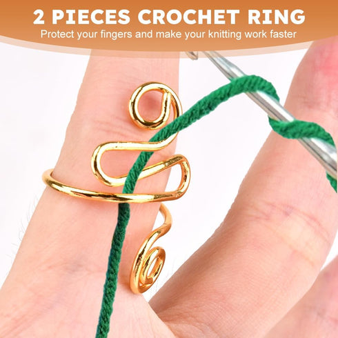 Portable Wrist Yarn Holder, Yarn Ball Holder, Yarn Minder, Yarn Storage, Wood Yarn Holder with 2 Finger Crochets, for Knitting Crocheting Presents...