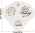 Rose Mold Rose Flower Silicone Fondant Cake Molds For Cupcake Topper Cake Decoration Chocolate Candy Polymer Clay Gum Paste...