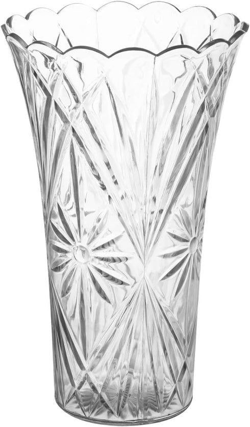 Royal Imports Flower Acrylic Vase Decorative Centerpiece for Home or Wedding Non-Breakable Plastic - 9" Tall, 4" Opening - Clear...