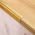 Multifunctional Wall Molding Trim & Corner Guards & Caulk Strip, Apply in Table Edge Door Frame Baseboard for Protection and Decoration, Shiny Gol...