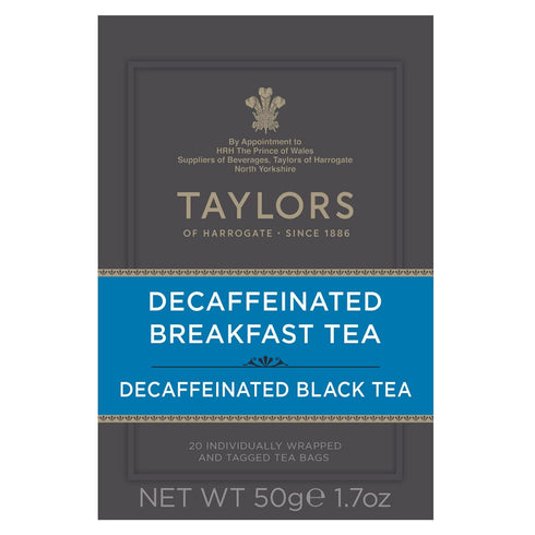 Taylors of Harrogate Decaffeinated Breakfast, Teabags, 20 Count (Pack of 1)...