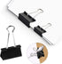 SANNIX 100 PCS Binder Clips Assorted Sizes, X Large, Large, Medium, Small, Mini and Micro, Binder Clips Paper Clamps for Office Home School...