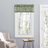 Ellis Curtain Stacey Sheer Balloon Valance, 60" x 15", Sage...