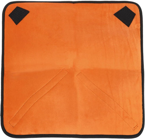 PATIKIL Camera Protective Wrap, 21"x21" Lens Wrap Cloth with Thick Protective Neoprene, Lens Pouch Bag with Hook and Loop for Lens, SLR, Black Ora...