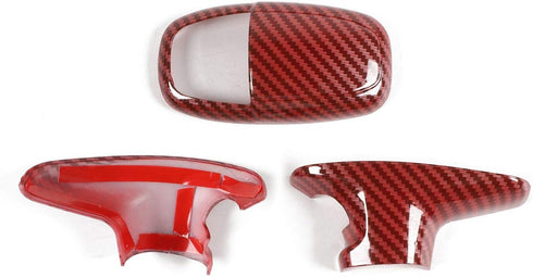 Voodonala for Challenger Charger ABS Gear Shift Shifter Knobs Cover Trim for 2015-2024+ Dodge Challenger Charger Interior Accessories 2018-2024+ D...