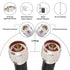 XRDS -RF N Male to N Male Cable 3FT, Low Loss KMR400 Coax Extension Cable for 3G/4G/5G/LTE/GPS/WiFi/RF/Ham/Radio to Antenna or Phone Signal Booste...