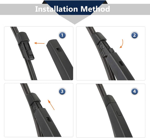 X AUTOHAUX Rear Windshield Wiper Blade Arm Set for VW Golf MK6 2009-2012 - 280mm 11inch...