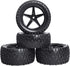 HobbyPark 12mm Hex RC Buggy Tires and Wheels Front & Rear for 1/12 1/10 Scale Models Car fit 2S 3S, Set of 4...
