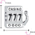 Travel Vacation Good Luck Casino Ace Of Hearts Poker Player Tourism Las Vegas Lucky Cards Slot Machine Dangle Charm Bead .925 Sterling Silver Fits...