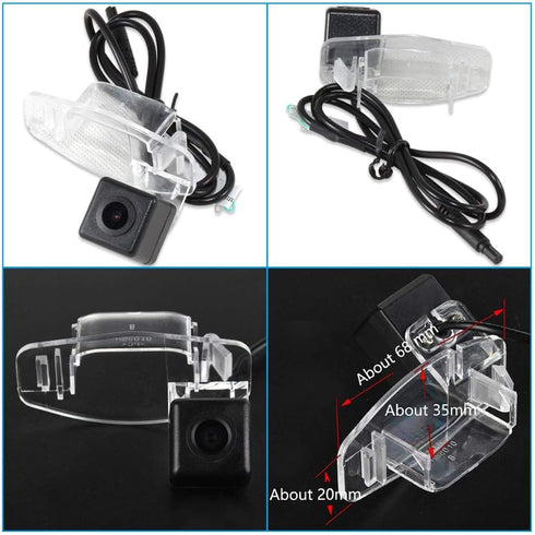 EWAY Backup Camera for Select Honda Accord Odyssey Pilot Civic, Rear View Reverse Camera for Acura TL TSX MDX RL License Plate Light Lens Mounting...