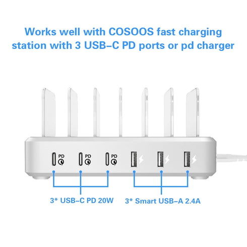 COSOOS 2 Short USB-C to iPhone Cables, 10in/26cm Nylon Braided Fast Charging Syncing Power Cord Compatible for iPhone 14 Pro Max,14 Pro,14 Plus, 1...