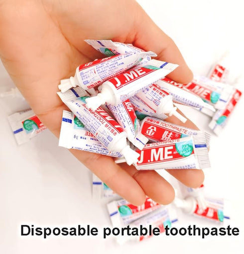 Jm Travel 0.1ounce Pocket Toothpaste for Hotel Outdoor Activities Camping Personal Teeth Care Agent Pack of 50...