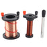 Electromagnetic Induction Coil, Induction Coil Electromagnet Kit, Demonstration Teaching with Primary Secondary Cylindrical Iron Core Physics Tran...