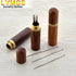 LYMGS Home Wooden Portable Sewing Needles Storage Case, Versatile Wood Box Holder for Store Embroidery Needle Hand Crafts Knitting Tool Toothpick ...