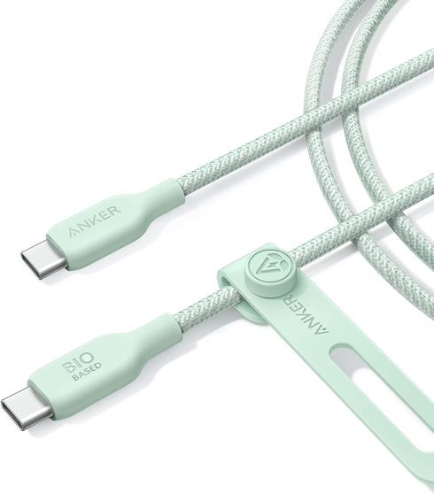 Anker USB C to USB C Cable (240W, 6ft), Bio-Braided Charger Cable, Fast Charge for iPhone 15/15 Pro, MacBook Pro 2020, iPad Pro 2020, iPad Air 4, ...