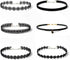 6 PCS Necklaces Black Velvet Choker Set Classic Gothic Tattoo Lace Chokers...