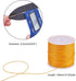 PH PandaHall 116 Yards 0.5mm Waxed Polyester Cords, Waxed Thread Rope Round Thread Gold Beading String Spool for Jewelry Bracelet Necklace Making ...