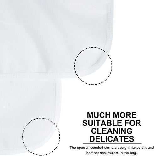 TENRAI Delicates Laundry Bags, Bra Fine Mesh Wash Bag for Underwear, Lingerie, Bra, Pantyhose, Socks, Use YKK Zipper, Have Hanger Loops (White, 1 ...