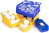 Hudson Exchange 11" x 5-1/2" x 5" Plastic Stackable Storage Bin and Hanging Container (Yellow)...