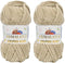 Himalaya Dolphin Baby Yarn 100% MicroPolyester Lot of 2 skn 264 Yards 2x100gram Super Bulky :6 Baby Chenille Yarn (80317)...