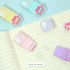 4Pcs Cat Paw Roller Erasers, Erasers for Kids, Colorful Eraser with Roller, Cute Cat Rubber, Kids Eraser with Shaving Roller Case for School Offic...