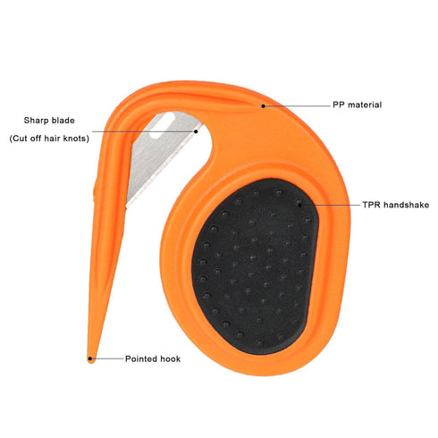 Orange Pet Knotting Comb for Cats, Grooming Combs De Knotting Comb for Removing Matted Hair, Detangling Knots for Dogs and Cats...