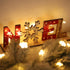 SUPVOX 2pcs Christmas Wooden Decorations Xmas Holiady Tabletop Noel Sign Decorations Ornament...