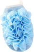 Bath Shower Pouf Sponge 2 in 1 Exfoliating Mesh Pouf Sponge Loofah Bath Glove with Elastic Hand Strap for Women Men Kid Bathroom (Blue)...