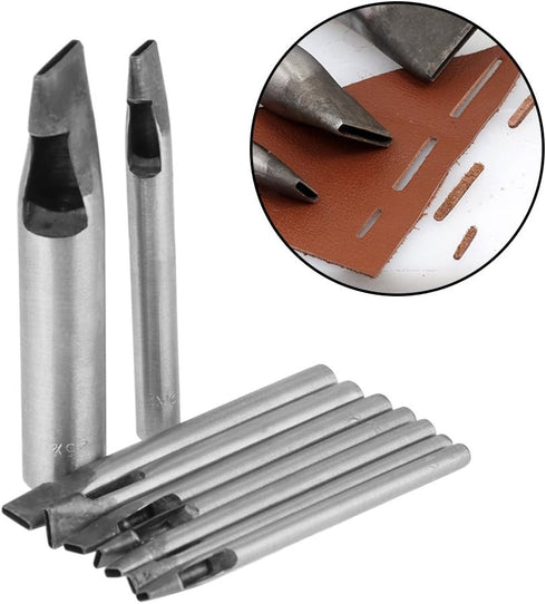 9Pcs Hollow Hole Punch Set, Leather Oval Shape Hole Punch Cutter Belt Hollow Hole Punch DIY Tool, 2mm...
