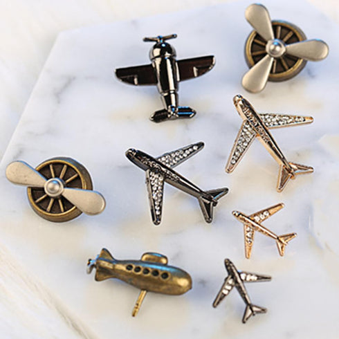 9pcs Airplane Brooch Pin for Men Women Propeller Aircraft Plane Flight Aviator Lapel Pin Backpack Hat Graduation Christmas Brooch and Pins Jewelry...