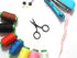 Small Sewing Scissors 2.5 Inch Sharp Embroidery Scissors Needlework Scissors Mini Scissors for Crafting Threading Sewing...