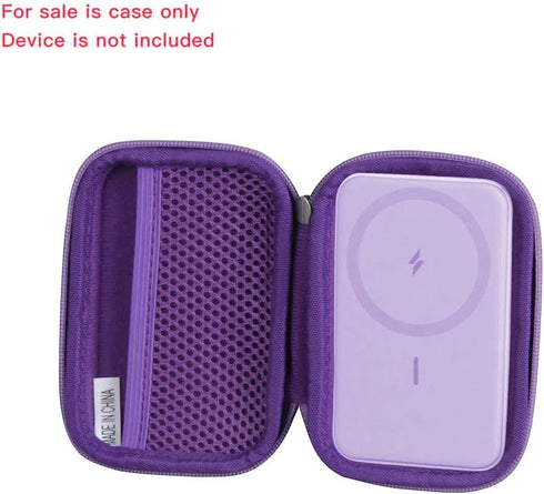 Hermitshell Hard Travel Case for Anker 622 / Anker 621 Magnetic Battery (MagGo), 5000mAh Foldable Magnetic Wireless Portable Charger (Purple)...