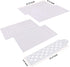 Wedding Cake Stencil Template, Kissbuty 5 Pcs Cake Decorating Embossing Plastic Spray Floral Cake Cookie Fondant Side Baking Mesh Stencil Mat Wedd...